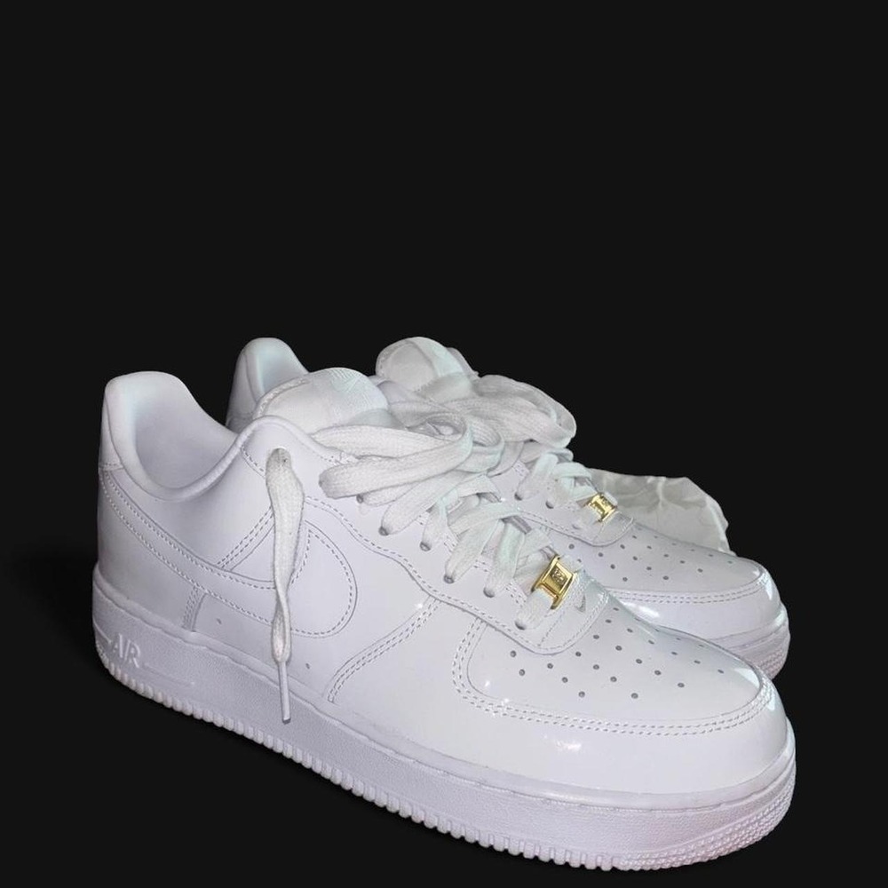Patent Leather Nike AF1 White Mens Size 9.5